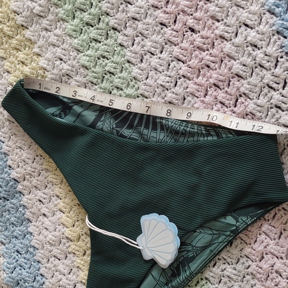 NWT Popflex Large Green Ribbed Bikini Bottom - Picture 7 of 11